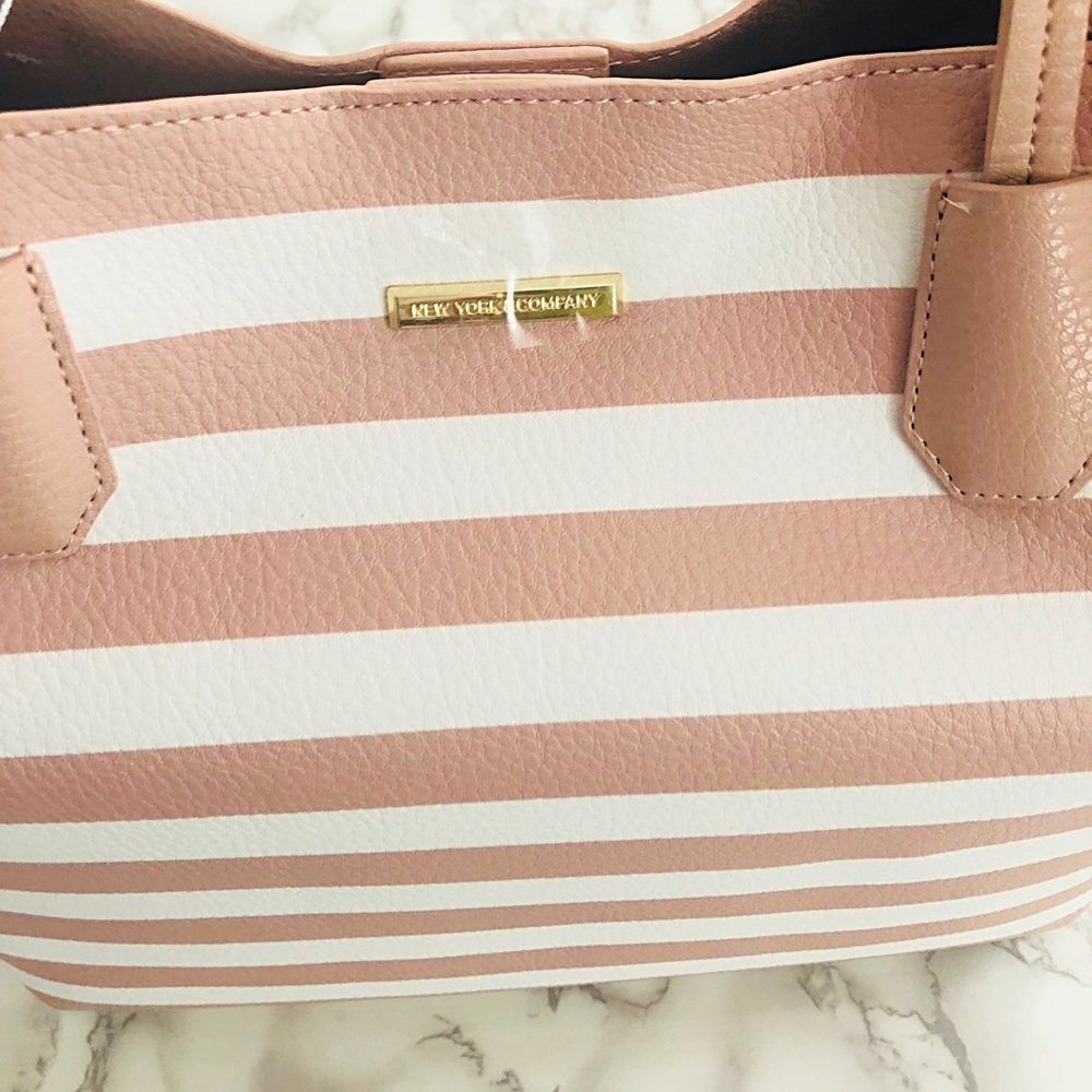 New York and company, Pink and white tote bag